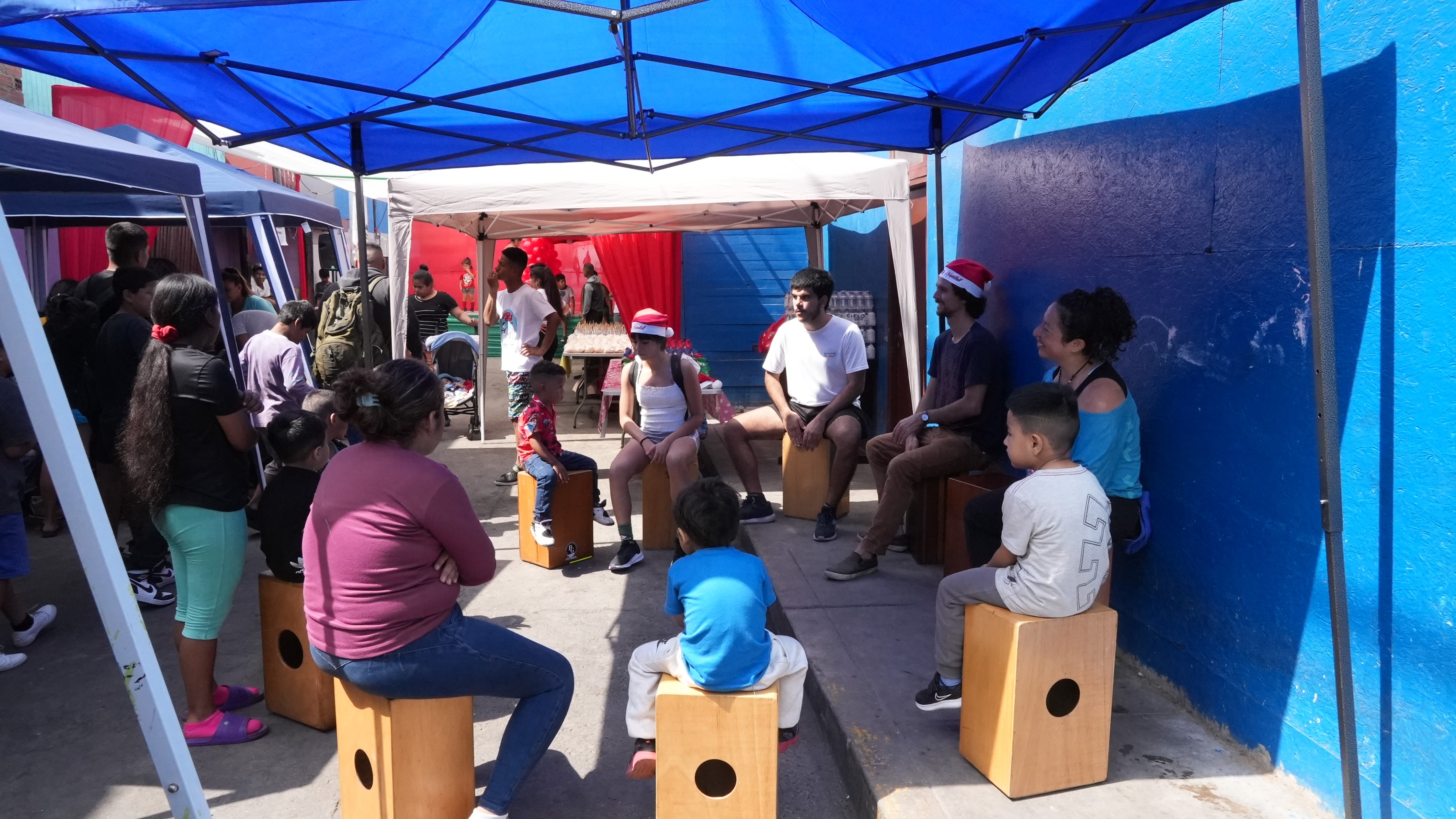 Image of citizens participating in a discussion circle