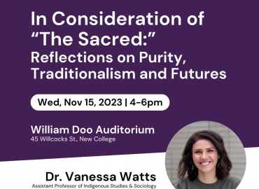 Dr. Vanessa Watts Event